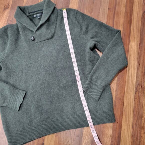 Banana Republic Shawl Collar Italian Wool Pullover Sweater Size XL - Picture 5 of 6